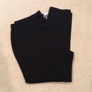 Black ponte knit pants